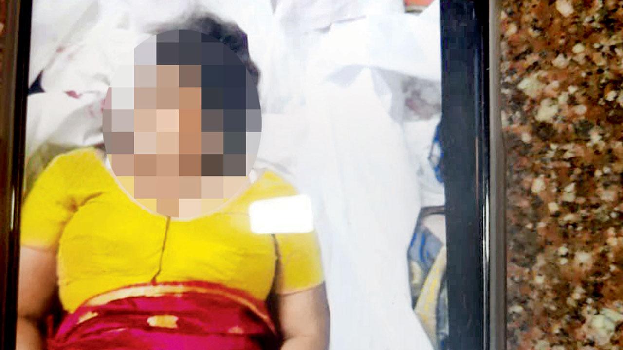 The picture shown by Kharghar police on a mobile phone to Vivek Mestry on Monday morning when he approached them about his missing mother and then was directed to MGM Hospital