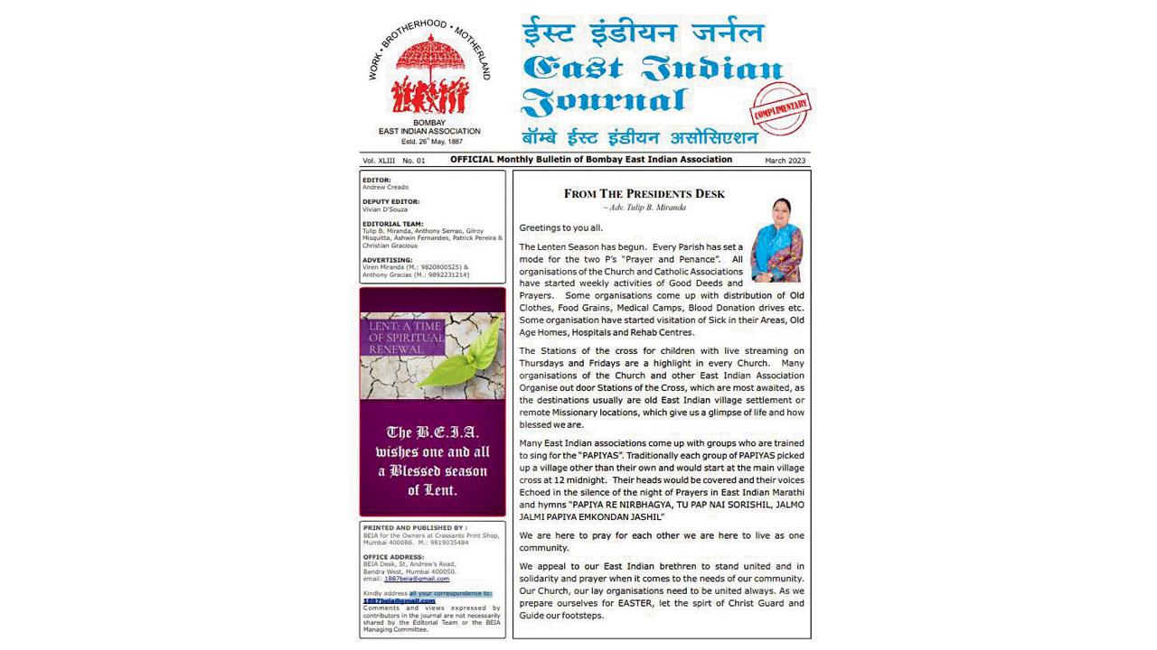 The March 2023 edition of the East Indian Journal