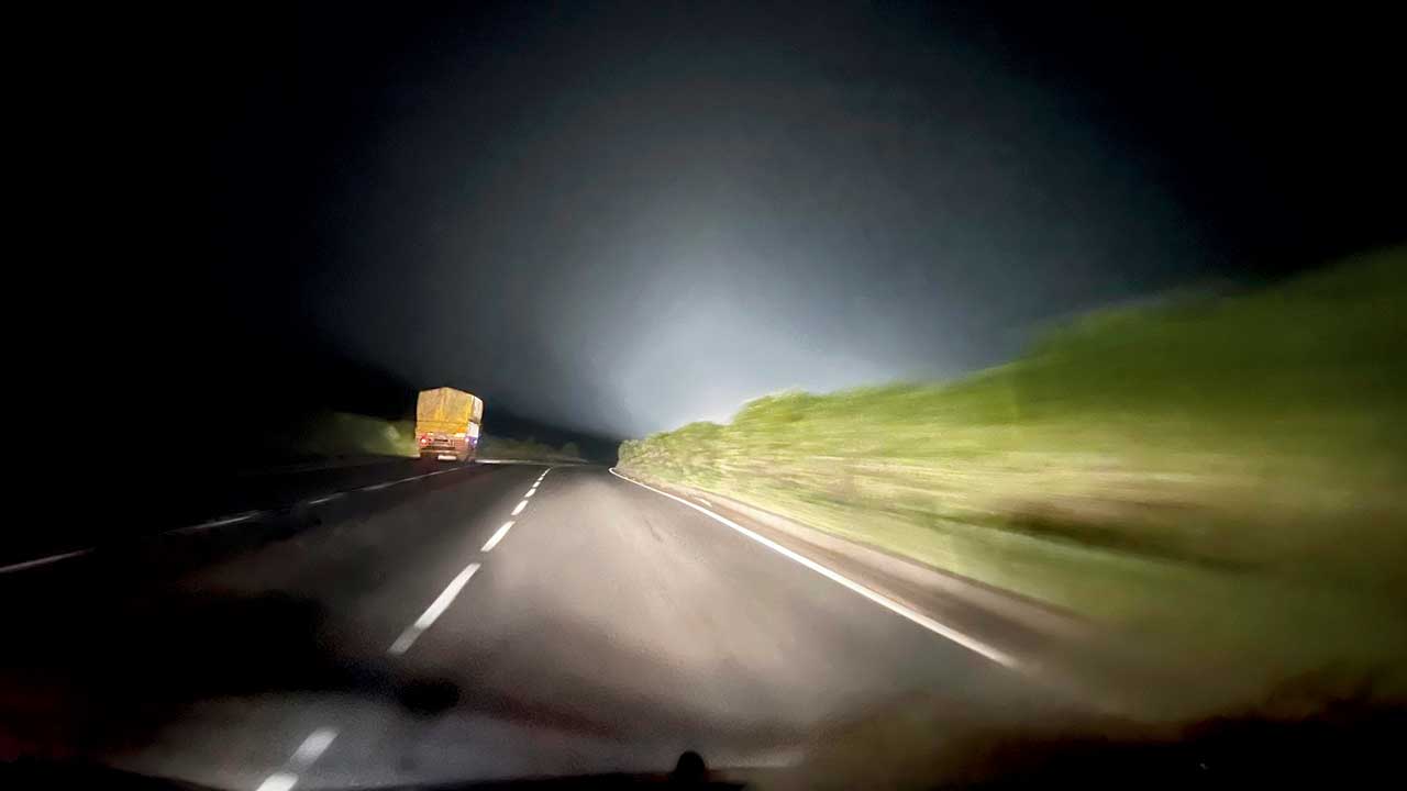 Streetlights are absent on several portions of the stretch