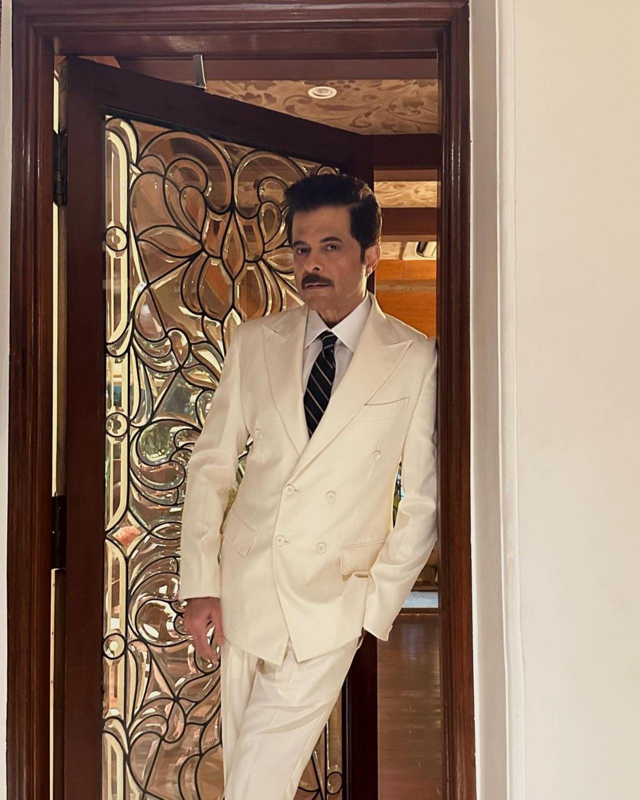 Anil Kapoor kept it cool in an all-white suit for the night. He was nominated in the Best Actor Supporting category for the film 'Jugjugg Jeeyo'