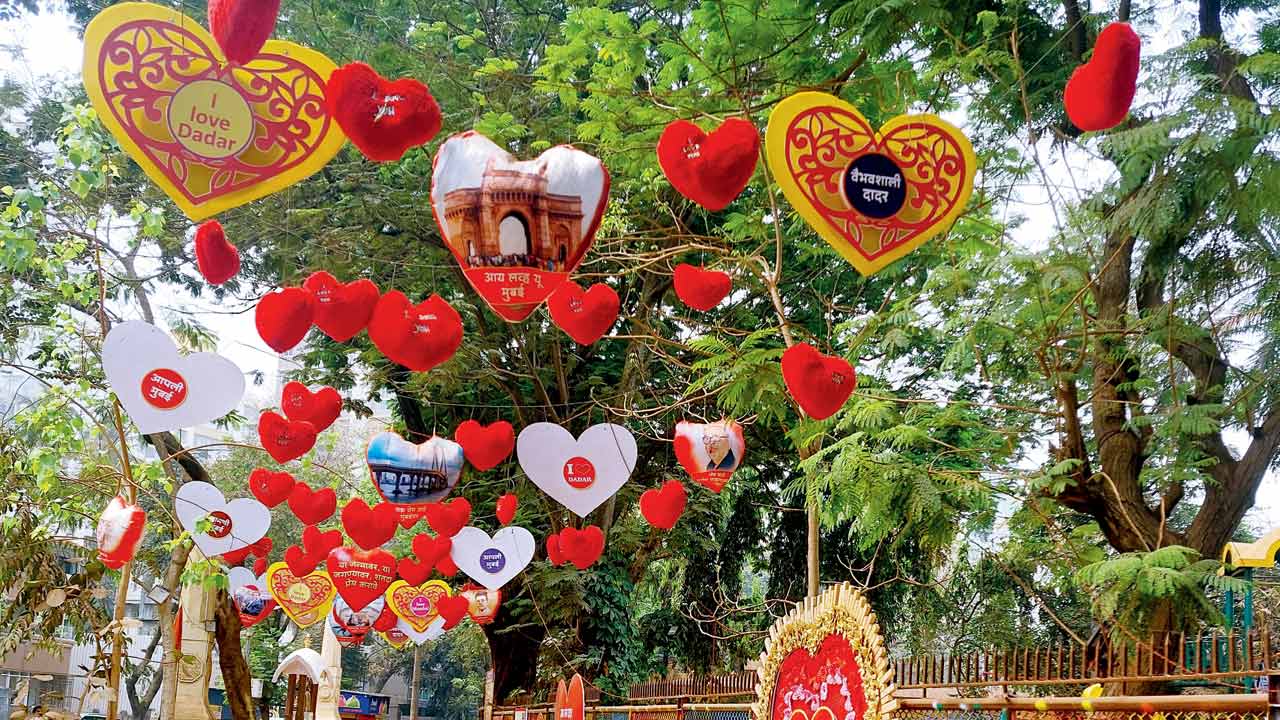 The selfie point at Shivaji Park