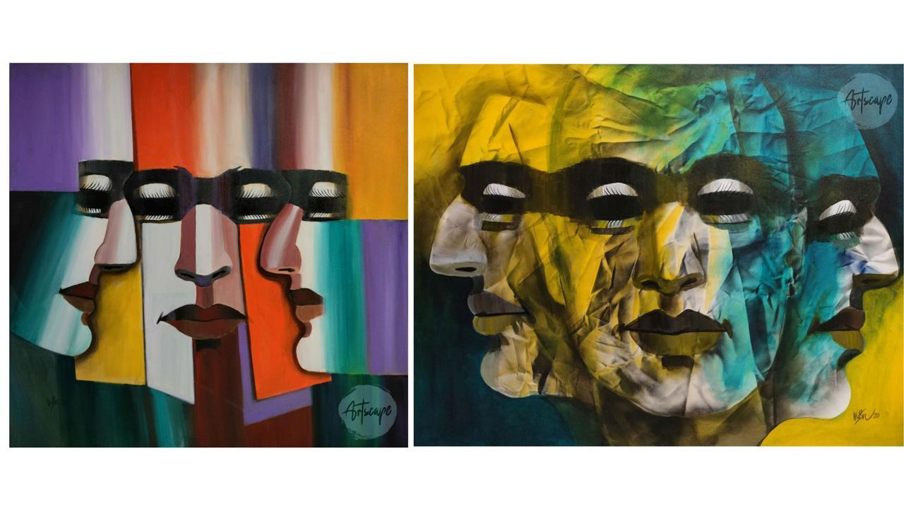 “CONFLUENCE” Paintings Exhibition By Vishnu N. Sonavane and Jyotsna V. Sonavane in Jehangir