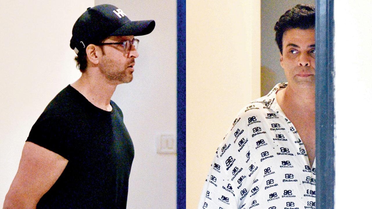 Hrithik Roshan and Karan Johar