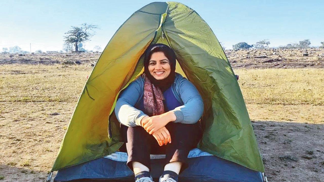 Gurmeet Kaur Dhaliwar during her trip to Jagdalpur