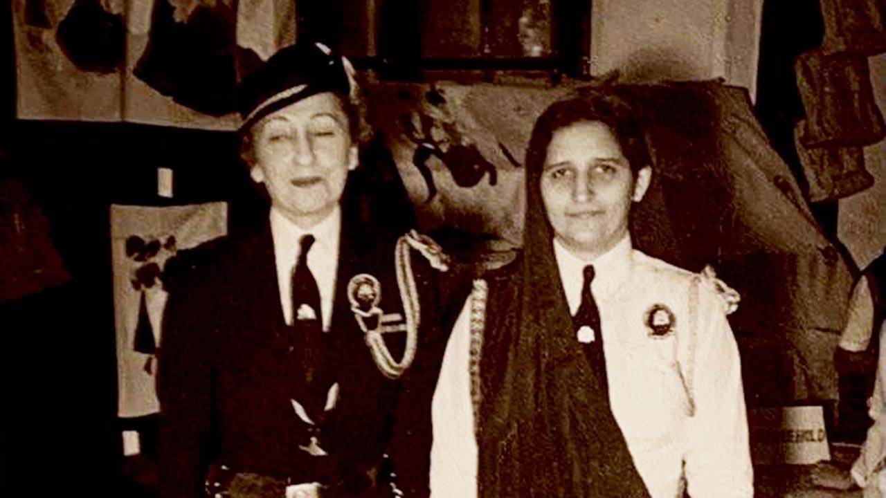 Mehra Lalkaka (right) the first Indian Provincial Girl Guide Commissioner. Pics Courtesy/Aban Mukherji