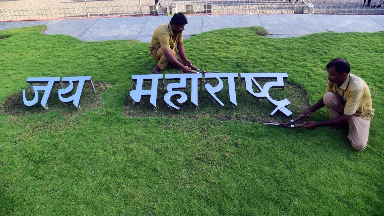 IN PHOTOS: Preparations begin in Mumbai ahead of Maharashtra Day celebrations