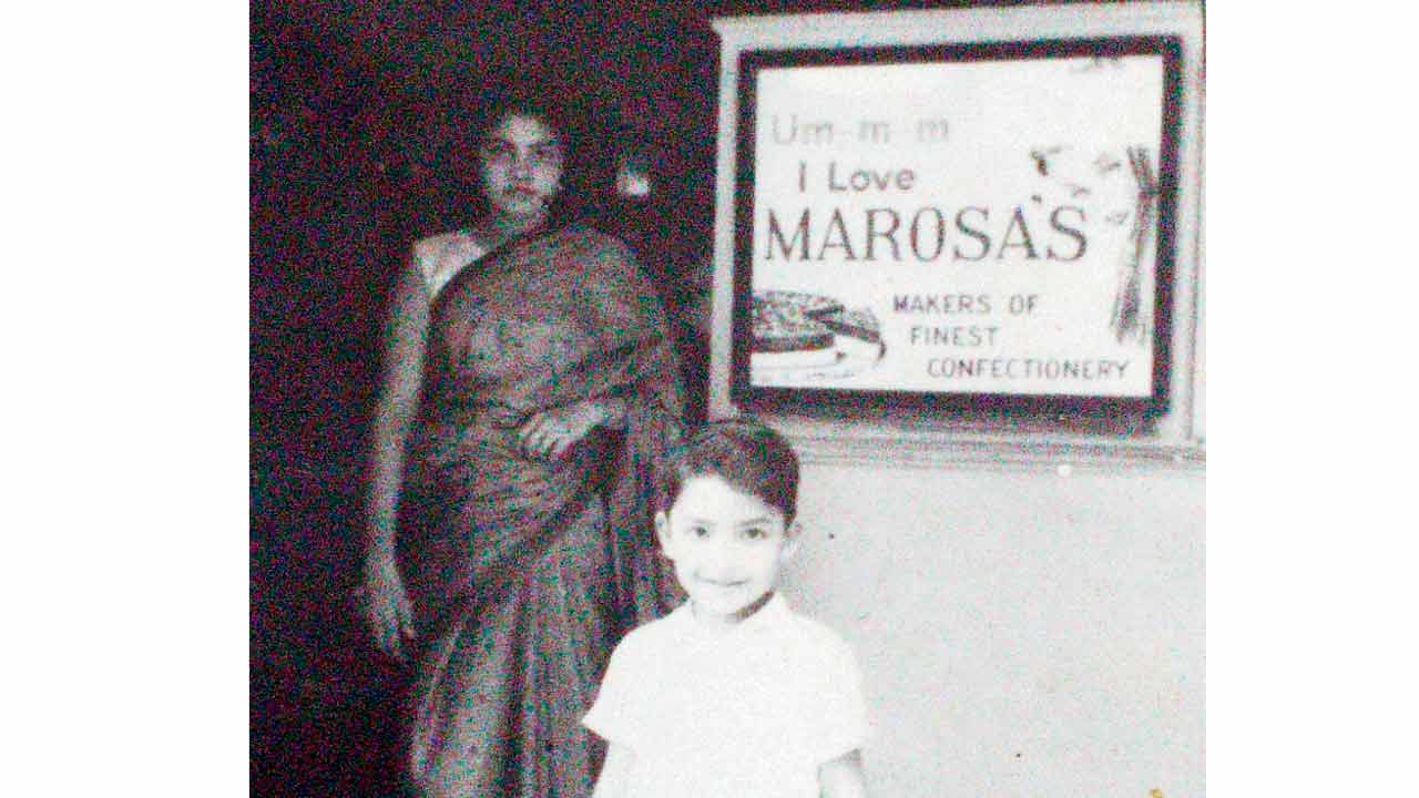 Carey D’Souza with his mum Philomena at Marosas in Flora Fountain