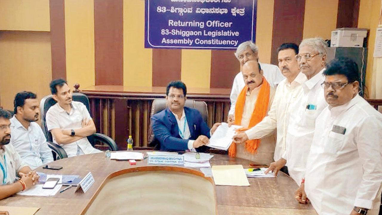 Karnataka CM Basavaraj Bommai files his nomination