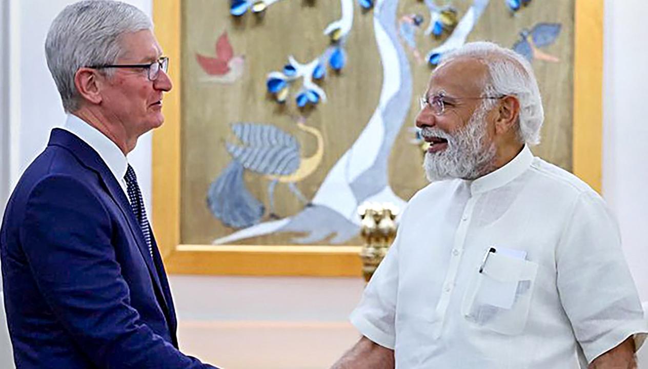 In Photos: Apple CEO Tim Cook meets PM Modi, says committed to growing in India