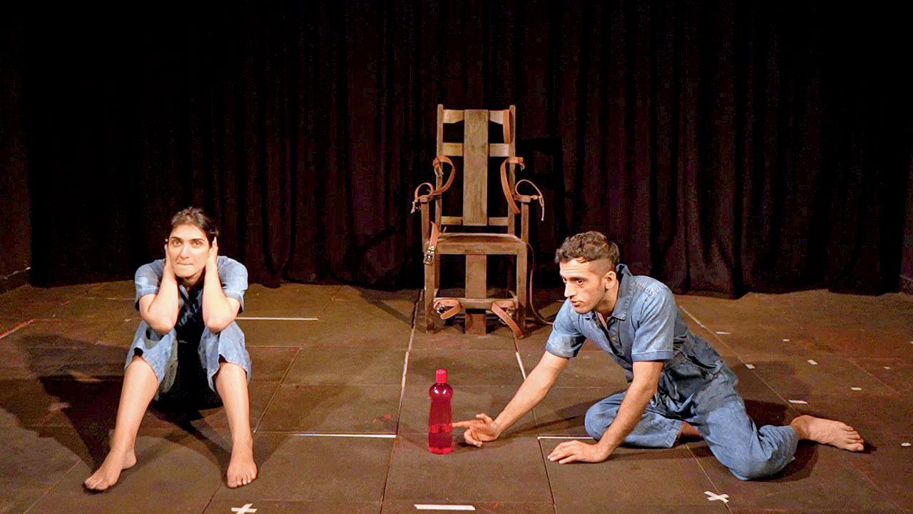 Rashmi Mann and Ankit Verma  rehearsing for the play