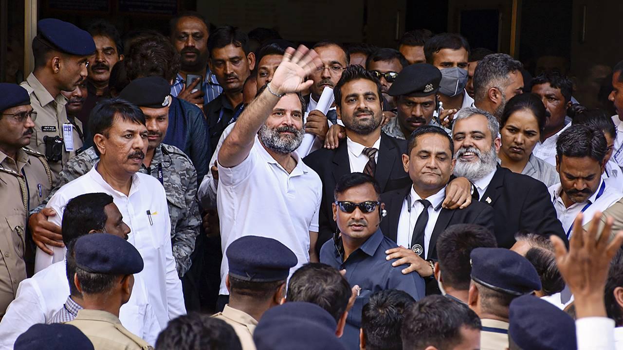 In Photos: Rahul Gandhi gets bail in defamation case