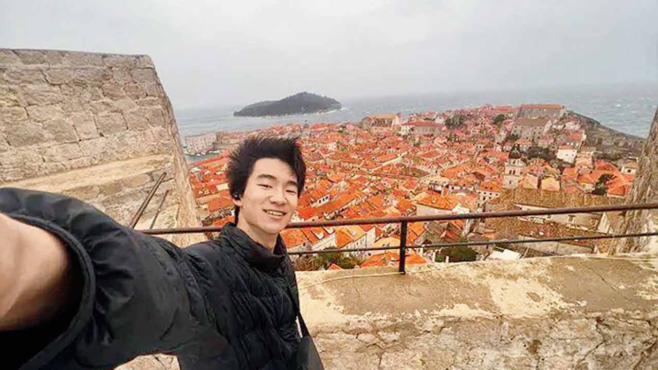 A photo of himself in Croatia