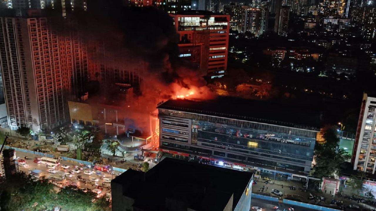 In Photos: Major fire breaks out at commercial complex in Thane