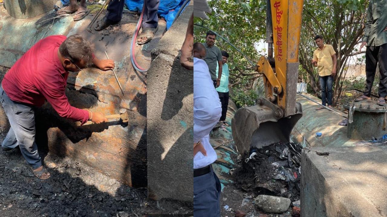 Parts of Thane to face 24-hour water cut after pipeline burst at Mankoli