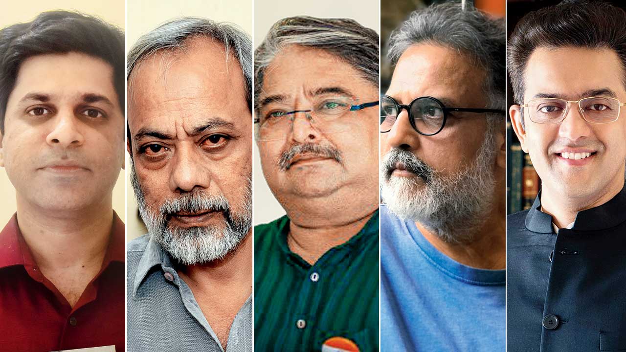 Vaibhav Purandare, Dhirendra K Jha, Ranjit Savarkar, Tushar Gandhi  and Dr Vikram Sampath