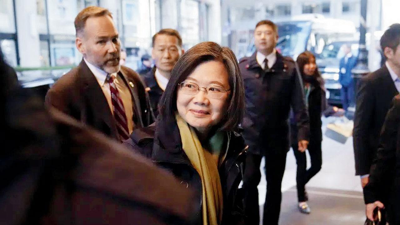 Taiwan’s leader in US, stresses security for her island