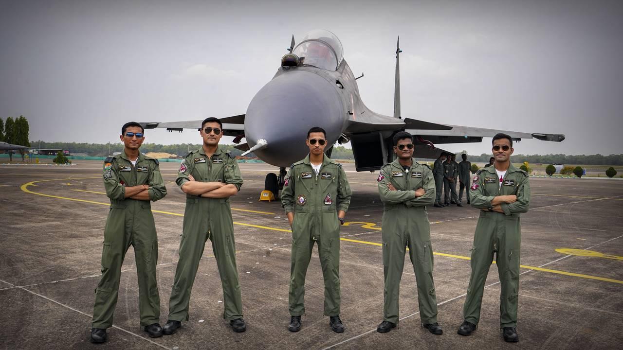 The Indian Air Force has employed Tejas, Rafale, Jaguar and Su-30 MKI fighter jets while F-15 is representing the United States Air Force in the exercise.