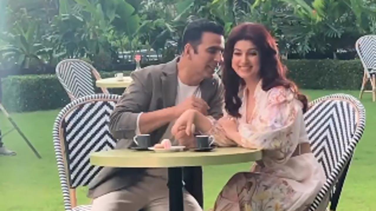 Watch: Akshay Kumar, Twinkle Khanna hold hands, sip tea in a new video