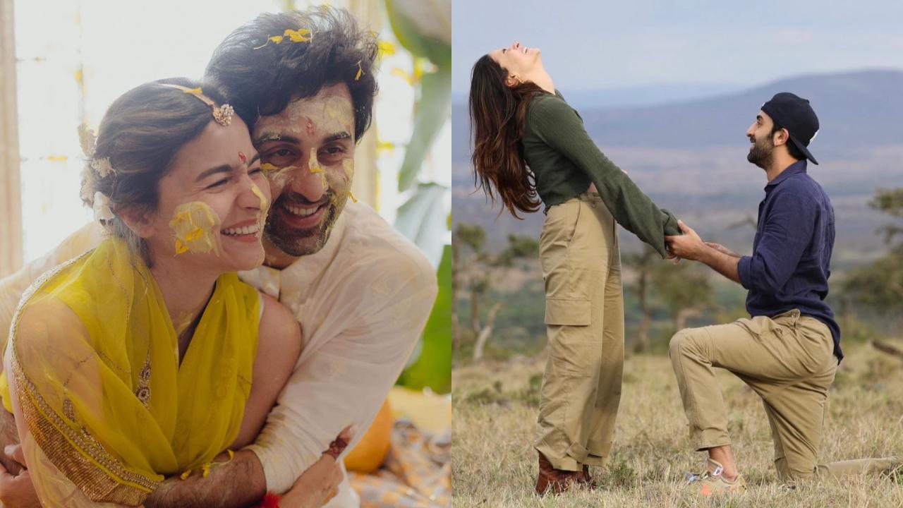 1280px x 720px - Happy day': Alia Bhatt shares unseen, romantic pics with Ranbir Kapoor on  their first wedding anniversary, take a look!