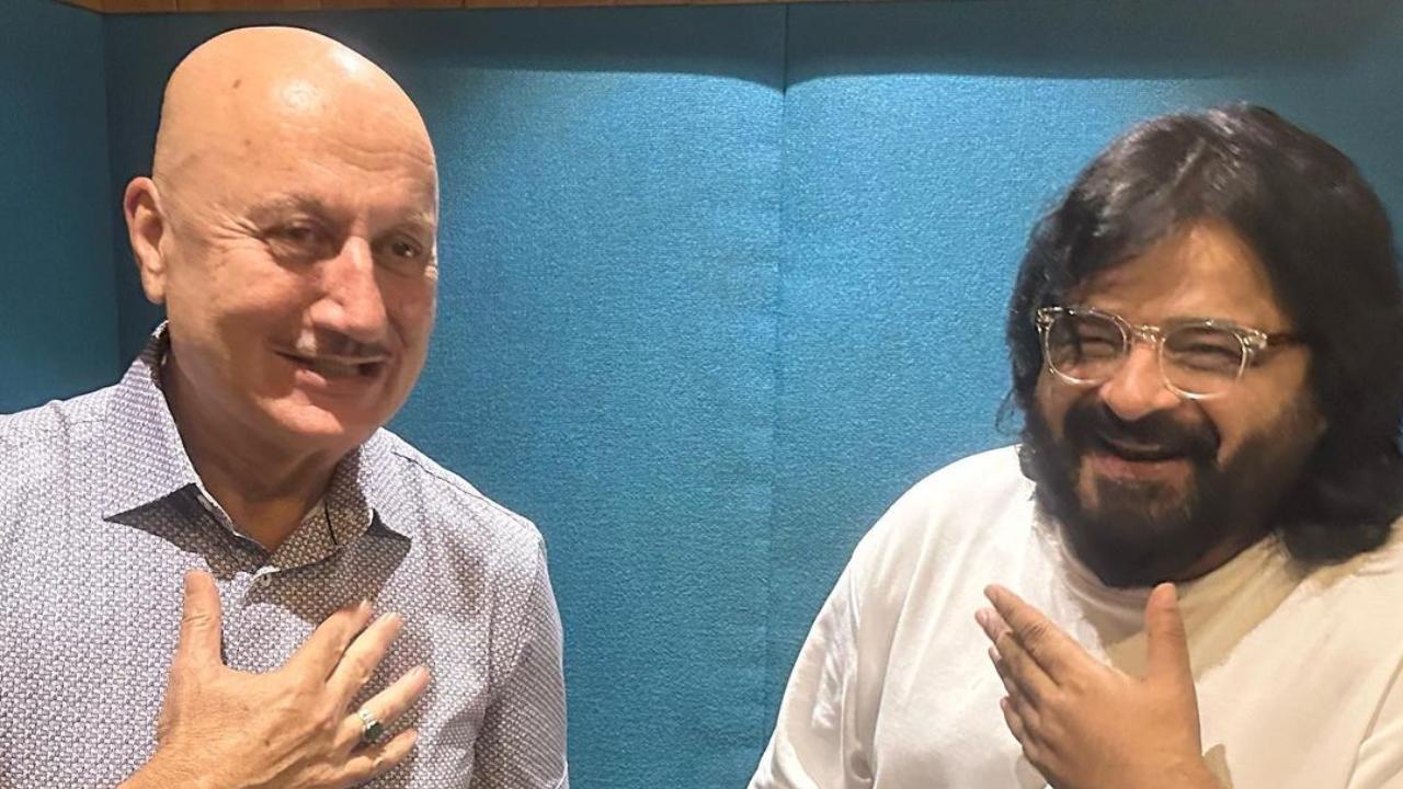 Anupam Kher sings a song for 'Metro... In Dino', shares a BTS video from sets