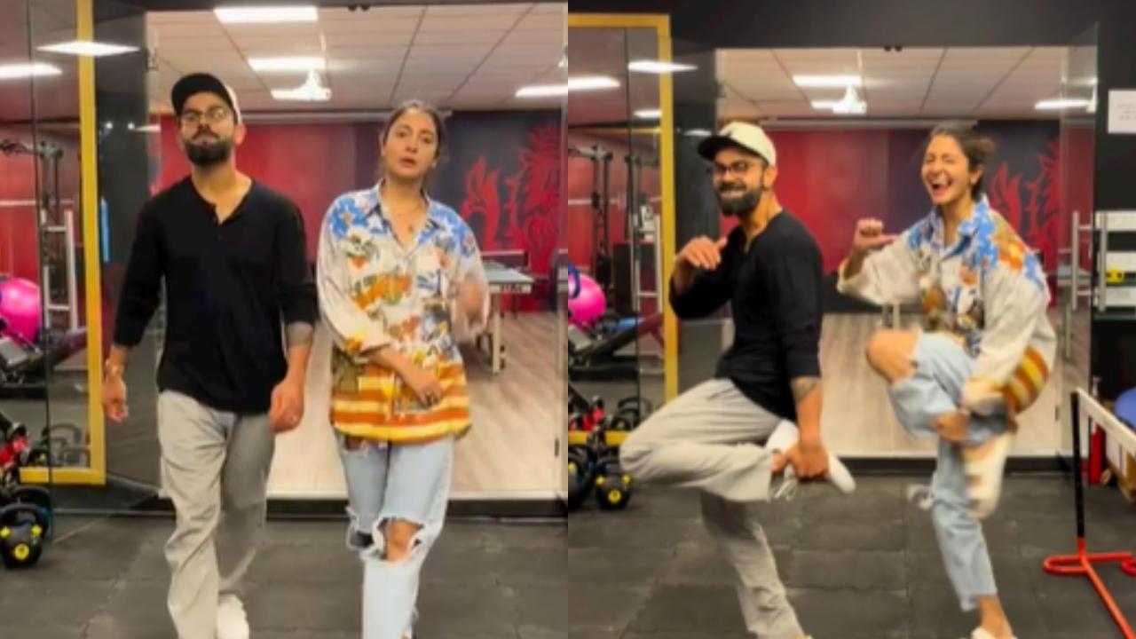 Virat Kohli Sex Video - Watch: Anushka Sharma, Virat Kohli's dance performance in the gym has a  painful 'twist'