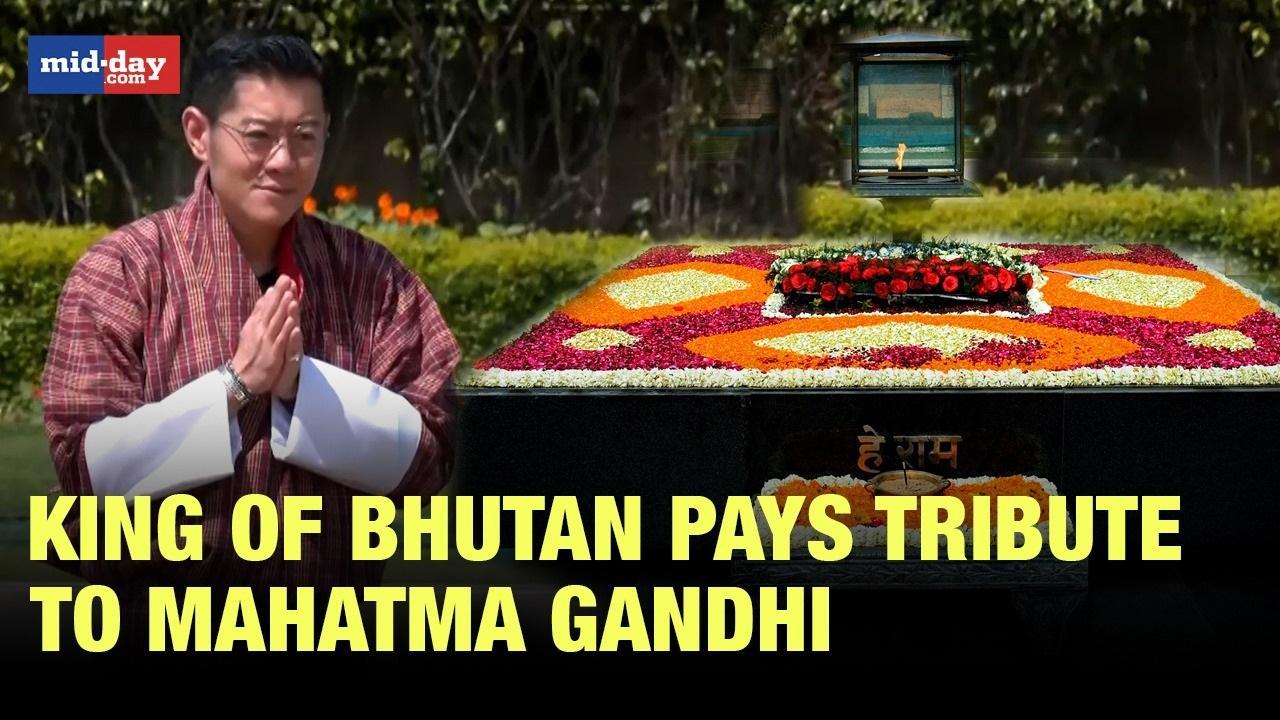King Of Bhutan Pays Tribute To Mahatma Gandhi At Rajghat, Meets Ajit Doval