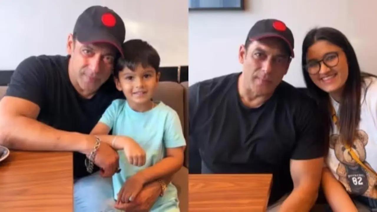 Bollywood superstar Salman Khan was seen striking a pose with ace tennis player Sania Mirza's son Izhaan and sister Anam in Dubai. Anam took to Instagram, where she shared a photo dump, which also featured two pictures with Salman Khan. Read full story here