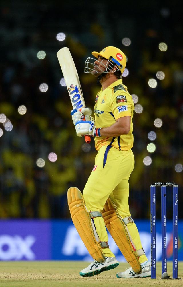 A delirious crowd got a glimpse of `Thala` Mahendra Singh Dhoni as he carted two big sixes during the innings against LSG