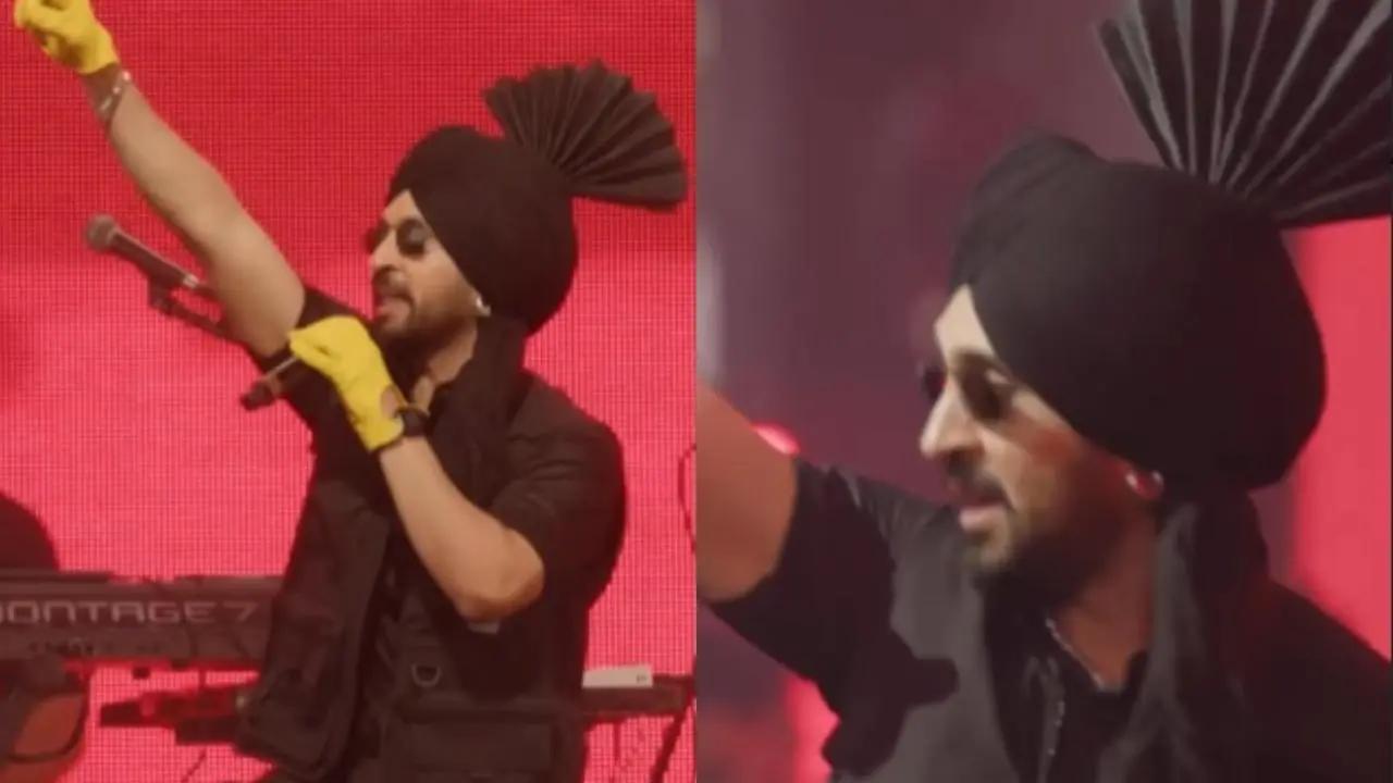 Singer-actor Diljit Dosanjh has created history by performing at Coachella Valley Music and Arts Festival in Indio, California. The weekend performance marks his dominance not only in the Punjabi industry but on a global level. Diljit entered the stage with a complete Punjabi vibe by wearing a black kurta and tamba. He added swag to the look with a black turban, sunglasses, and even a pair of yellow gloves to set the stage on fire. Dosanjh dropped an Instagram post on Sunday to celebrate this historic moment. Read full story here