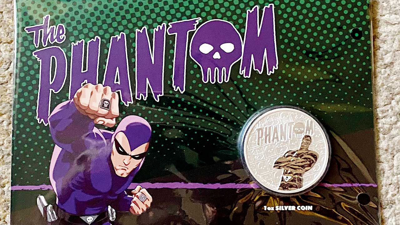Sharma’s collector’s edition Phantom silver coin released by the Perth mint in Australia to commemorate the character. Pic Courtesy/Twitter