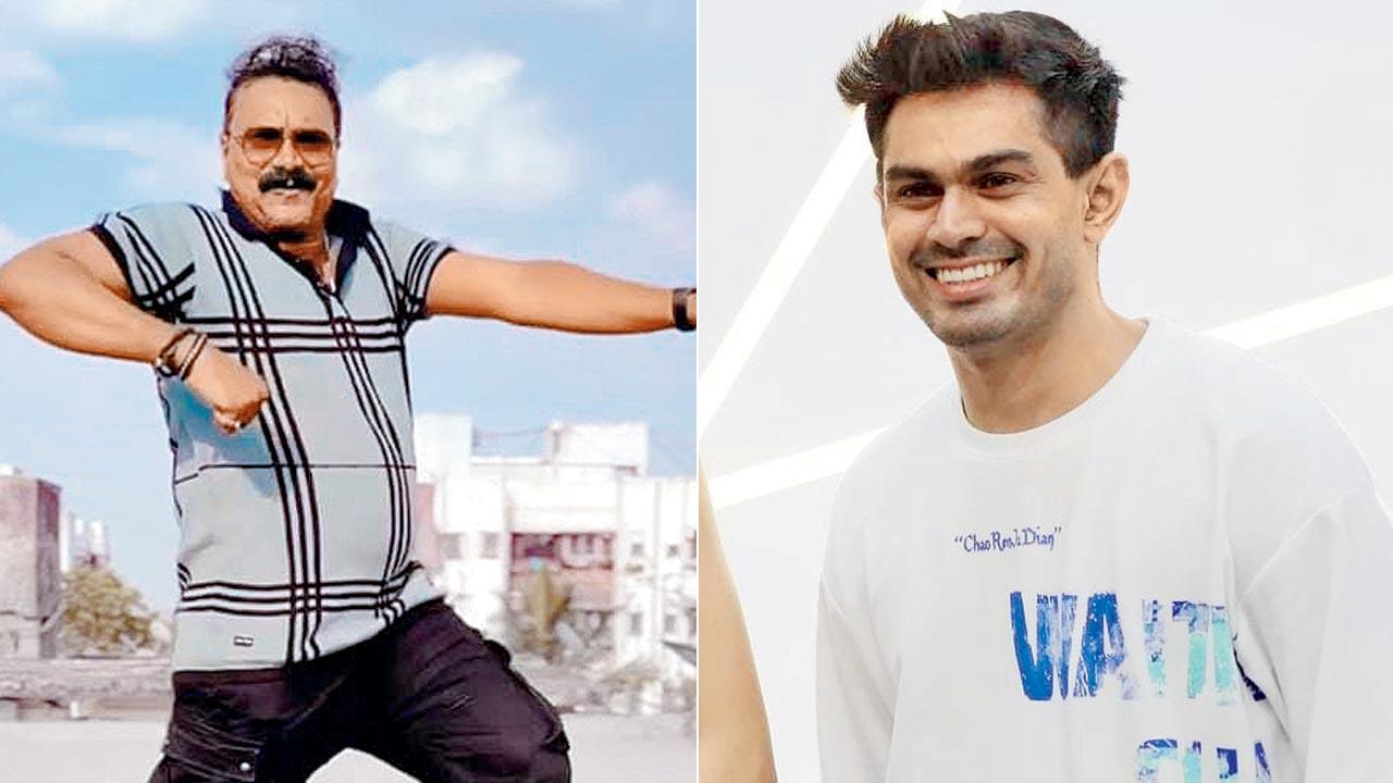 Kamble has a massive following on social media for his dancing reels. Pic Courtesy/instagram; (right) Virag Dubal