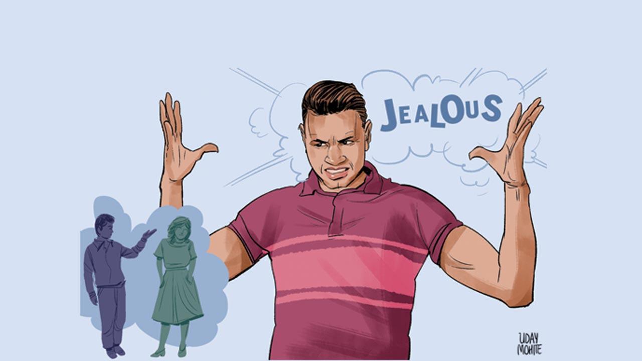 Her ex-boyfriend is very annoying!