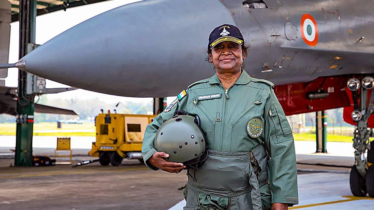 In Photos: President Murmu's maiden sortie in fighter jet in Assam's Tezpur