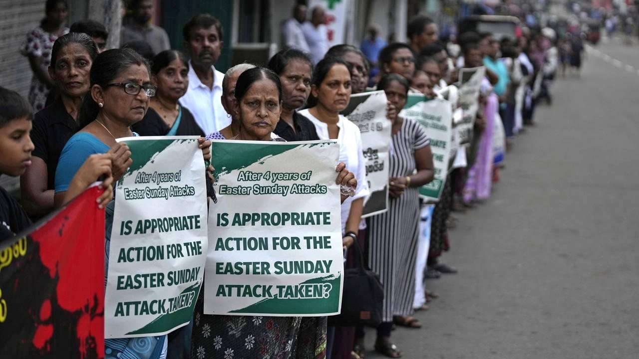 2019 Easter bombings anniversary: Thousands of Sri Lankans demand justice for victims