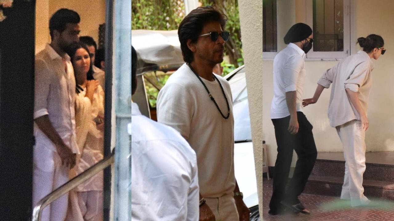IN PICS: Deepika Padukone, SRK and others for last journey of Pamela Chopra