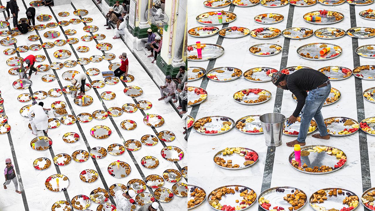 Most of the food items for Iftar are prepared in-house at Minara Masjid. Volunteers at the mosque are sent off to source essential ingredients which are then cooked inside the mosque. Preparation for Iftar commences by afternoon and runs till before the evening prayer of Maghrib. Photo Courtesy: Vishesh Kanani