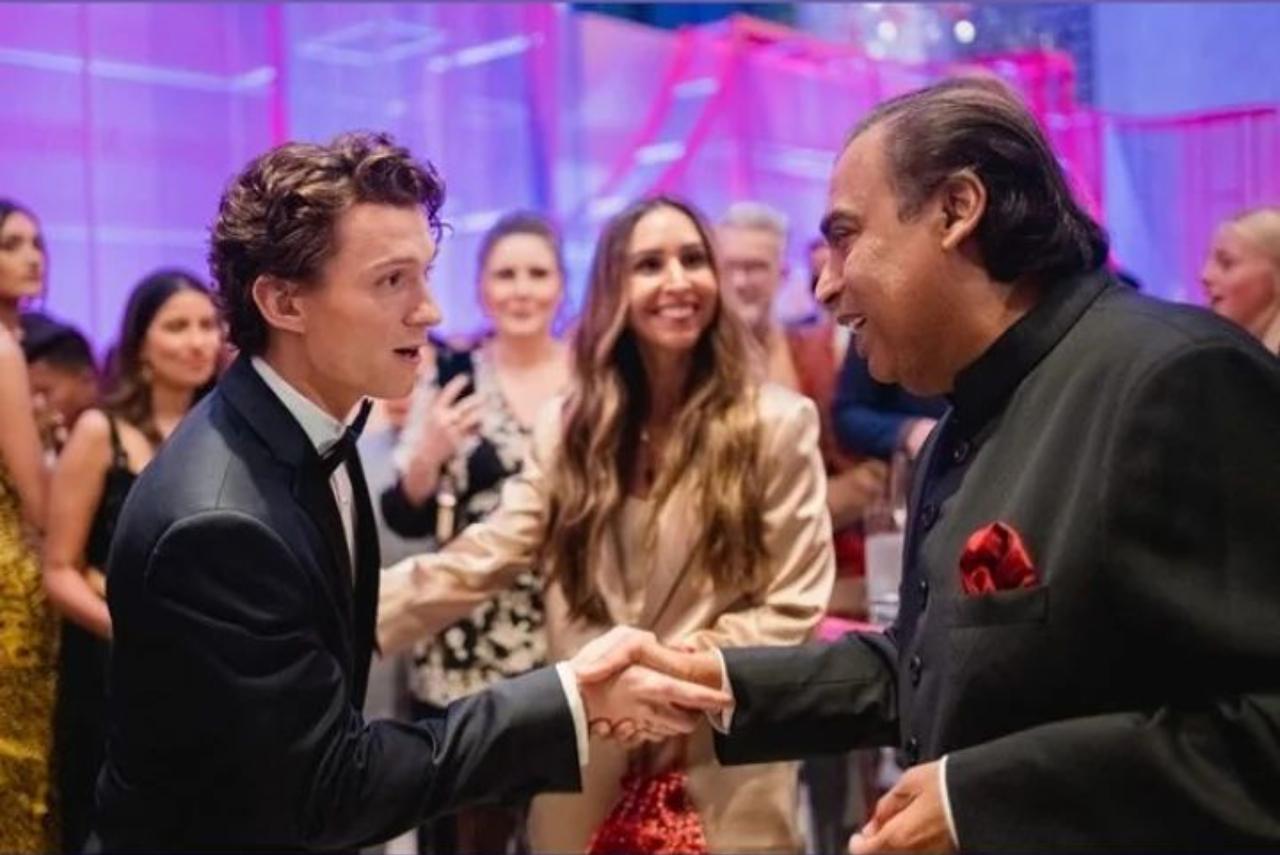 Tom Holland took to his Instagram stories to share a picture with Mukesh Ambani. 'Thank you to the Ambani family for inviting us to celebrate the opening of the @nmacc.india. A truly wonderful experience that I'll never forget,' he wrote along with the picture