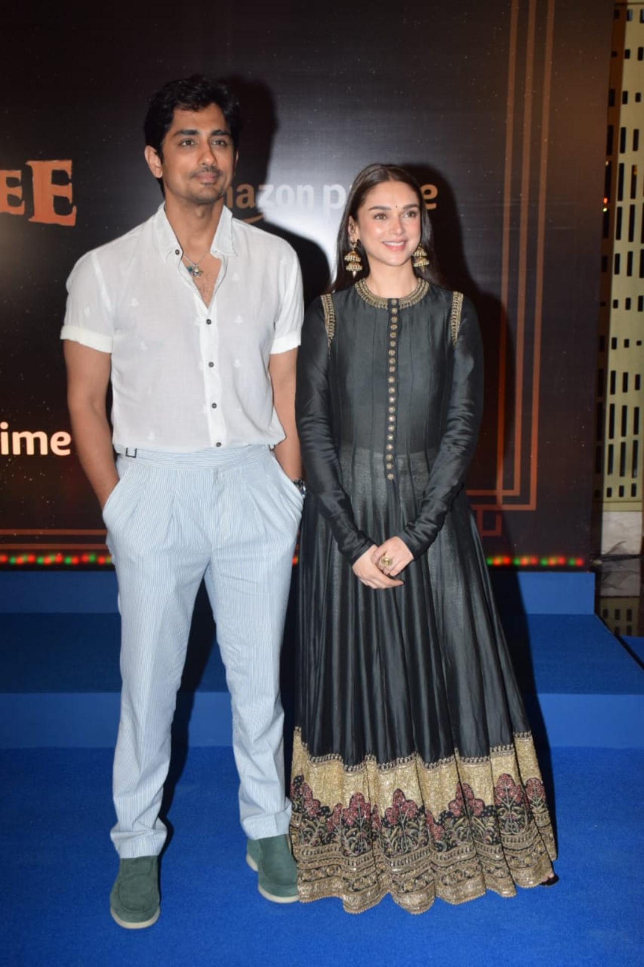 Aditi Rao Hydari arrived with rumoured boyfriend actor Siddharth. The two recently went viral after they posted a dancing reel together