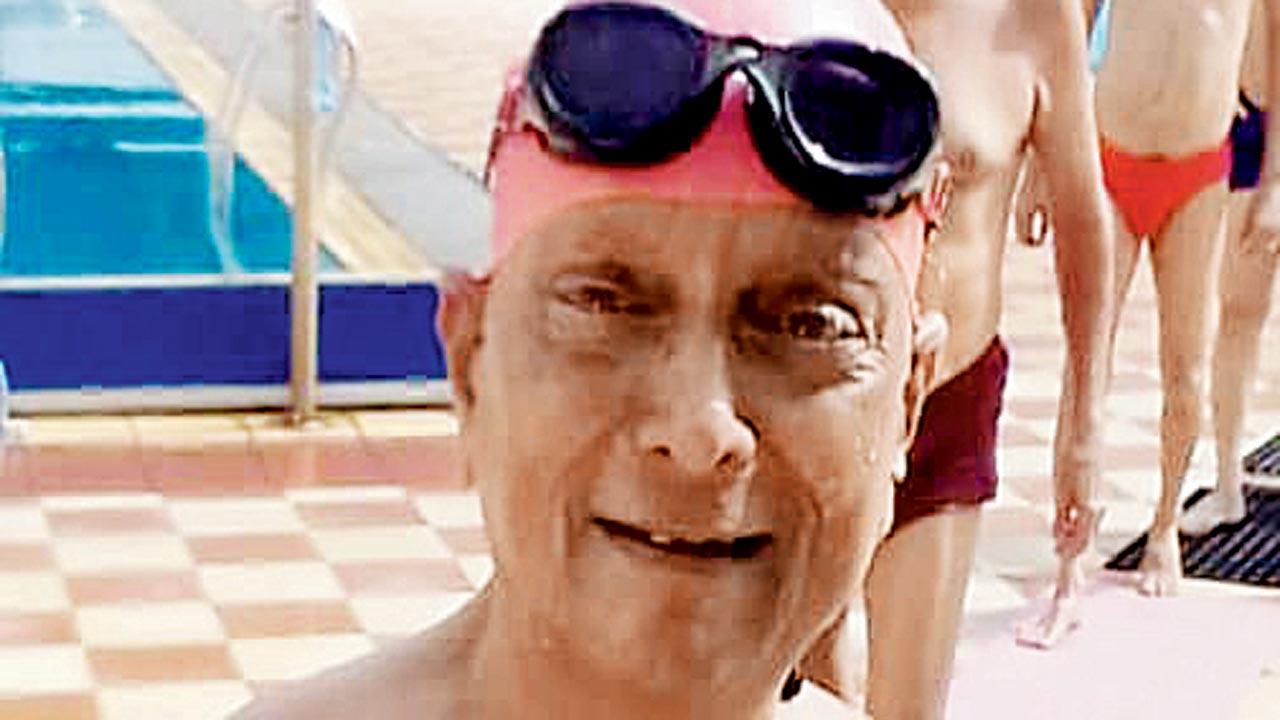 Vidyadhar Modak, 70-year-old swimming enthusiast