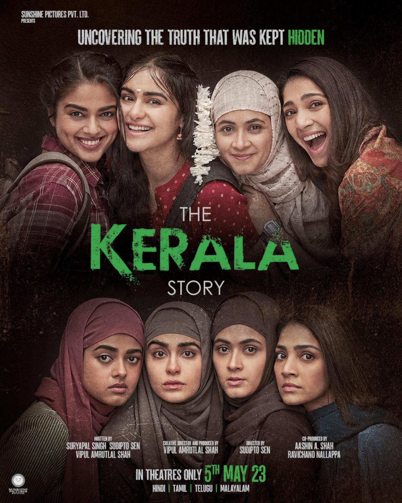 Adah Sharma leads the cast along with Yogita Bihani, Sonia Balani and Siddhi Idnani. The Kerala Story is based on a human tragedy as it unearths the events behind approximately 32,000 women going missing in the Indian southern state of Kerala who are brainwashed, converted, radicalised and deployed in terror missions in India and the world.