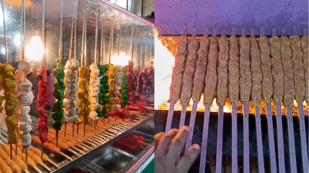 Smokey tikkas and kebabsFreshly grilled and smothered with aromatic spices, these tikkas and kebabs add to the appeal of Ramzan street food. Do not shy away from devouring all the varieties of tikkas on display at Nayanagar