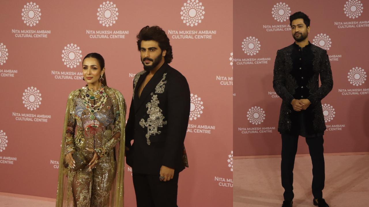 The power couple of Bollywood, Arjun Kapoor and Malaika Arora, made a grand entrance together at the launch event. Arjun Kapoor looked sharp and sophisticated in an all-black ensemble, while Malaika Arora stunned in a sheer embellished outfit, highlighting her impeccable sense of style. Their appearance together was the epitome of couple goals, leaving everyone in awe. Vicky Kaushal looked absolutely stunning in his black kurta and matching pants, exuding a sense of elegance and charm.
 