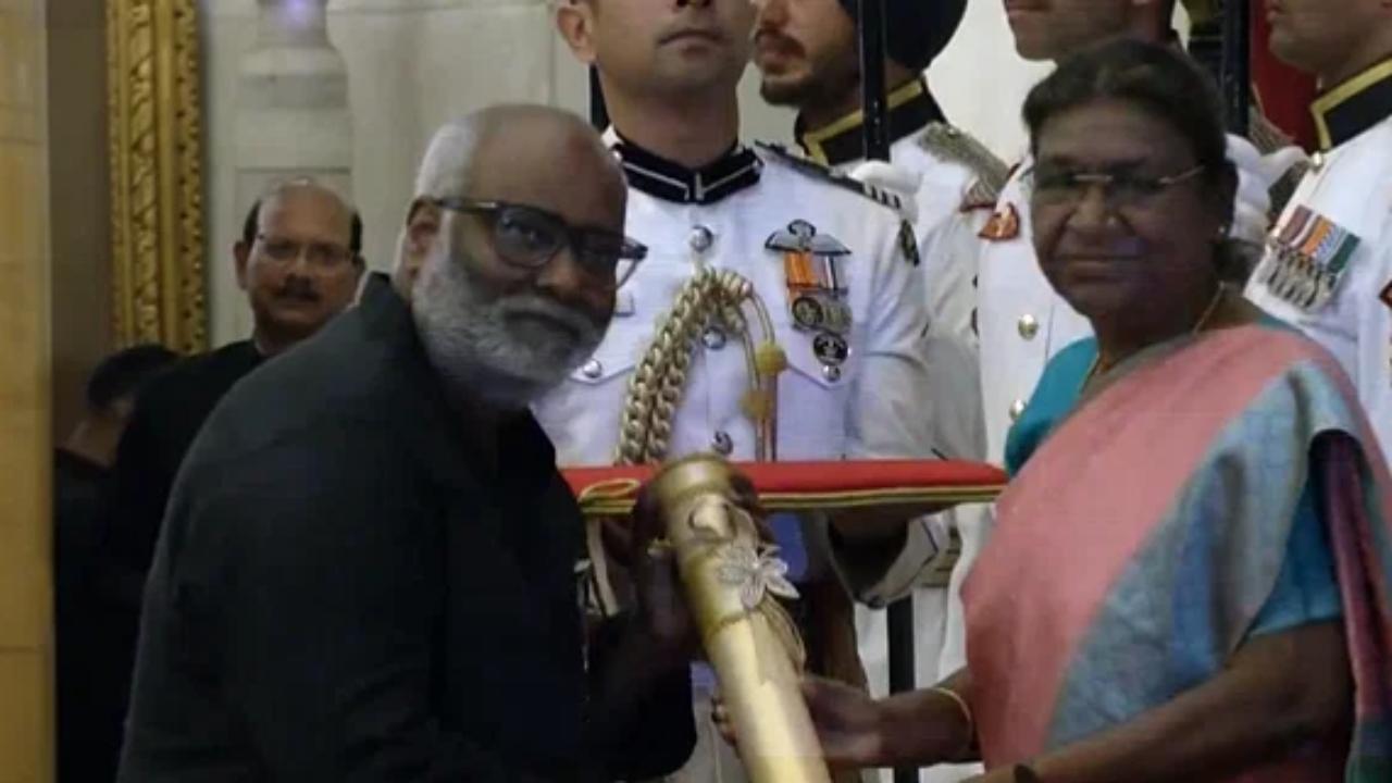 'Naatu Naatu' music composer MM Keeravaani receives Padma Shri