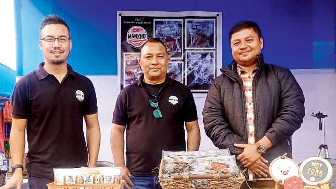 Mangxo founders Diganta Saikia, Vardaan Saikia and Jitu Bora