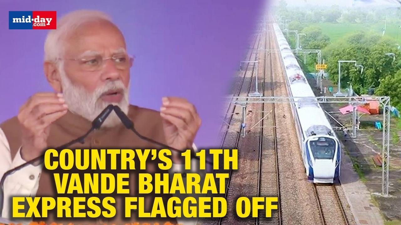 Prime Minister Narendra Modi Flagged Off Bhopal-New Delhi Vande Bharat Express