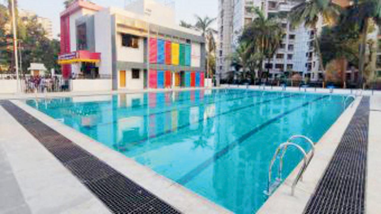 The Dahisar swimming facility, which has broken tiles