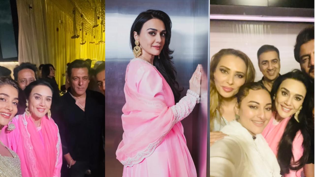 1280px x 720px - Preity Zinta shares inside pictures from Eid party with Salman Khan, Sonakshi  Sinha, and others