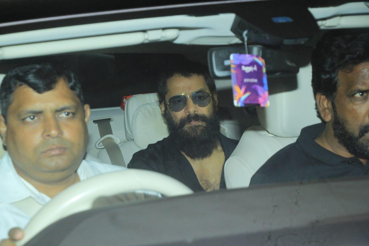 Vikram, who will be playing the lead role in 'PS-2' was spotted at the screening.