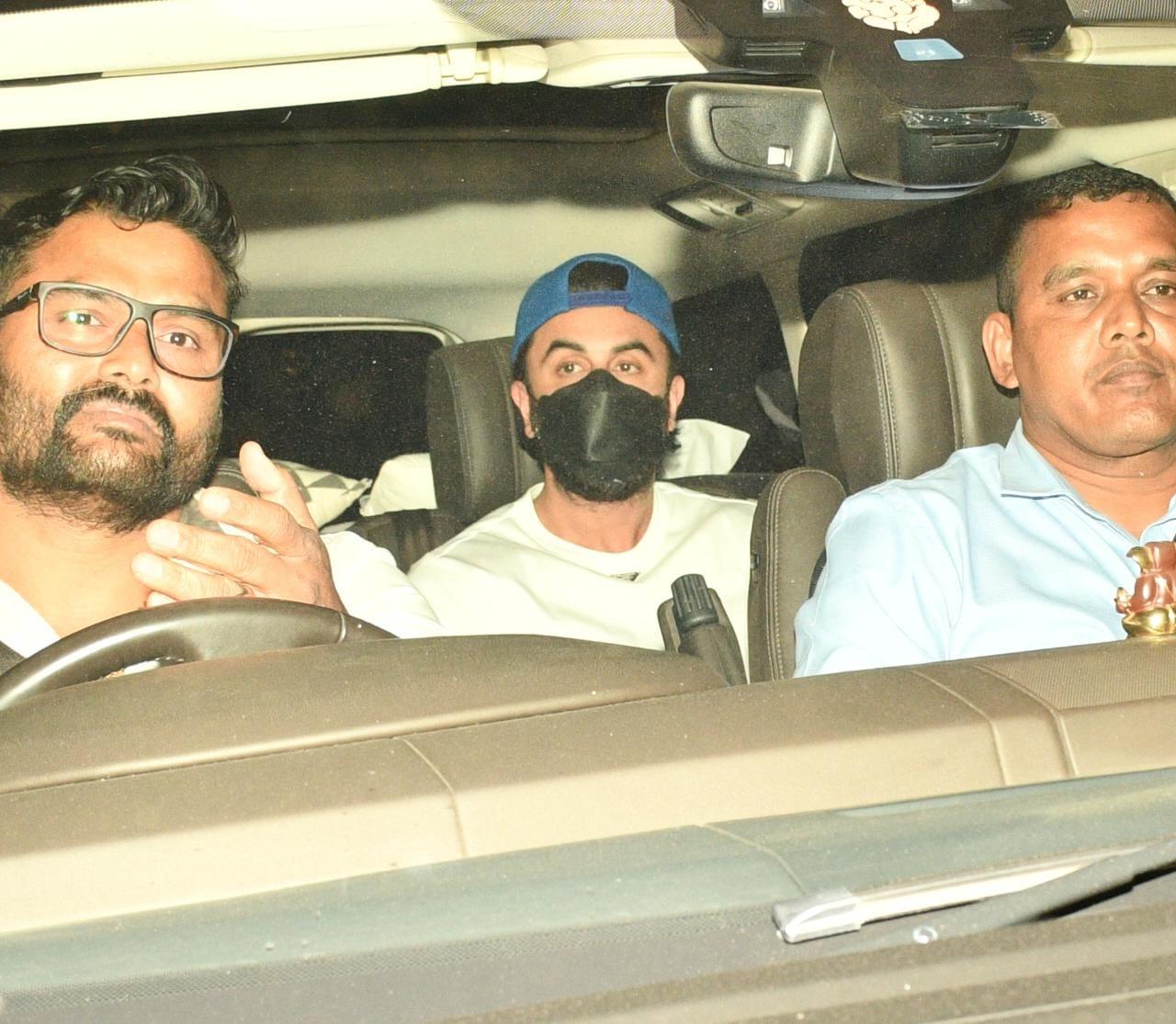 Ranbir Kapoor and Alia arrived together at the Chopra house on Friday