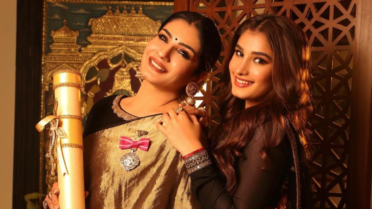After Padma Shri award, Raveena Tandon's daughter Rasha pens a note for her: 'I couldn't be a prouder daughter'